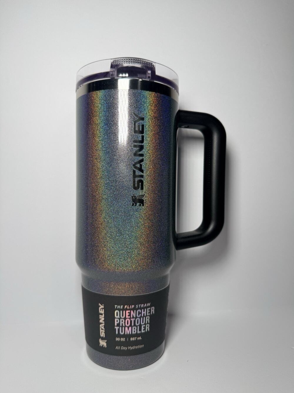 Stanley Excclusive MIDNIGHT GLITZ 30oz Protour Flip Straw Quencher Tumbler BNWT
